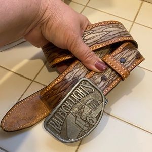 Textan leather belt size 38 made In USA